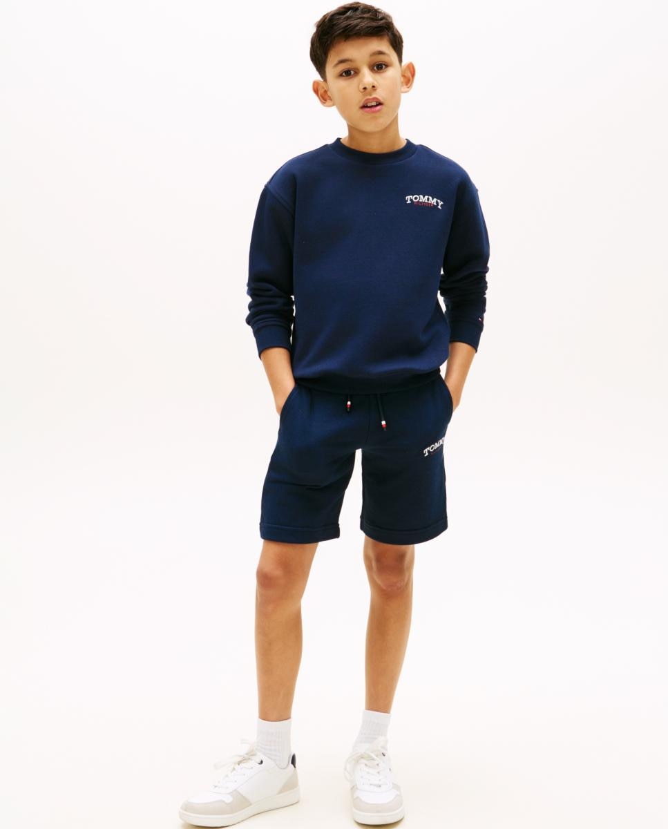 Calções com Logótipo da Marca Tommy Hilfiger Azul-1