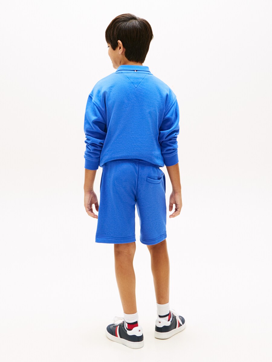 Calções com Logótipo da Marca Azul-4