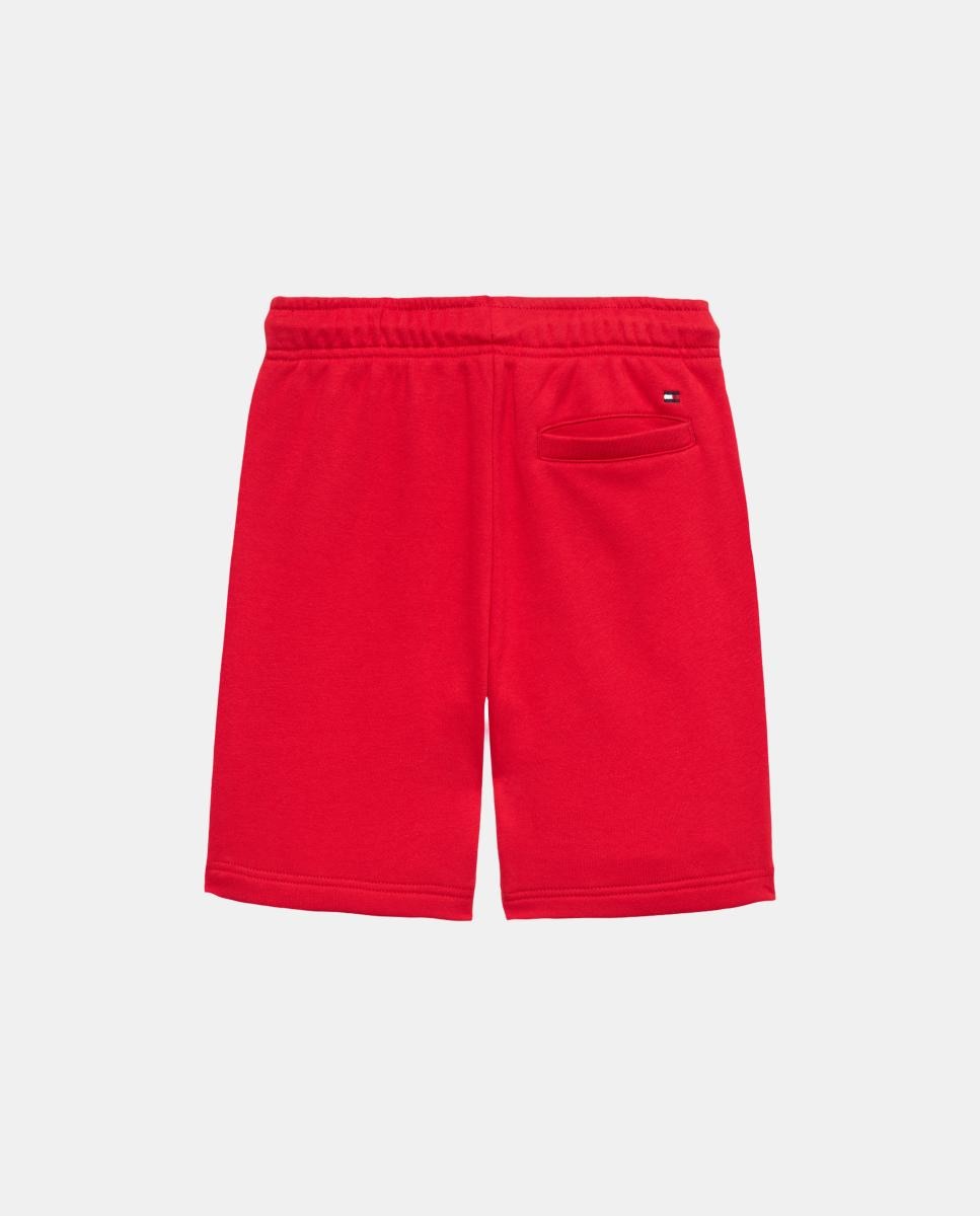 Calções com Logótipo da Marca Tommy Hilfiger Vermelho-2