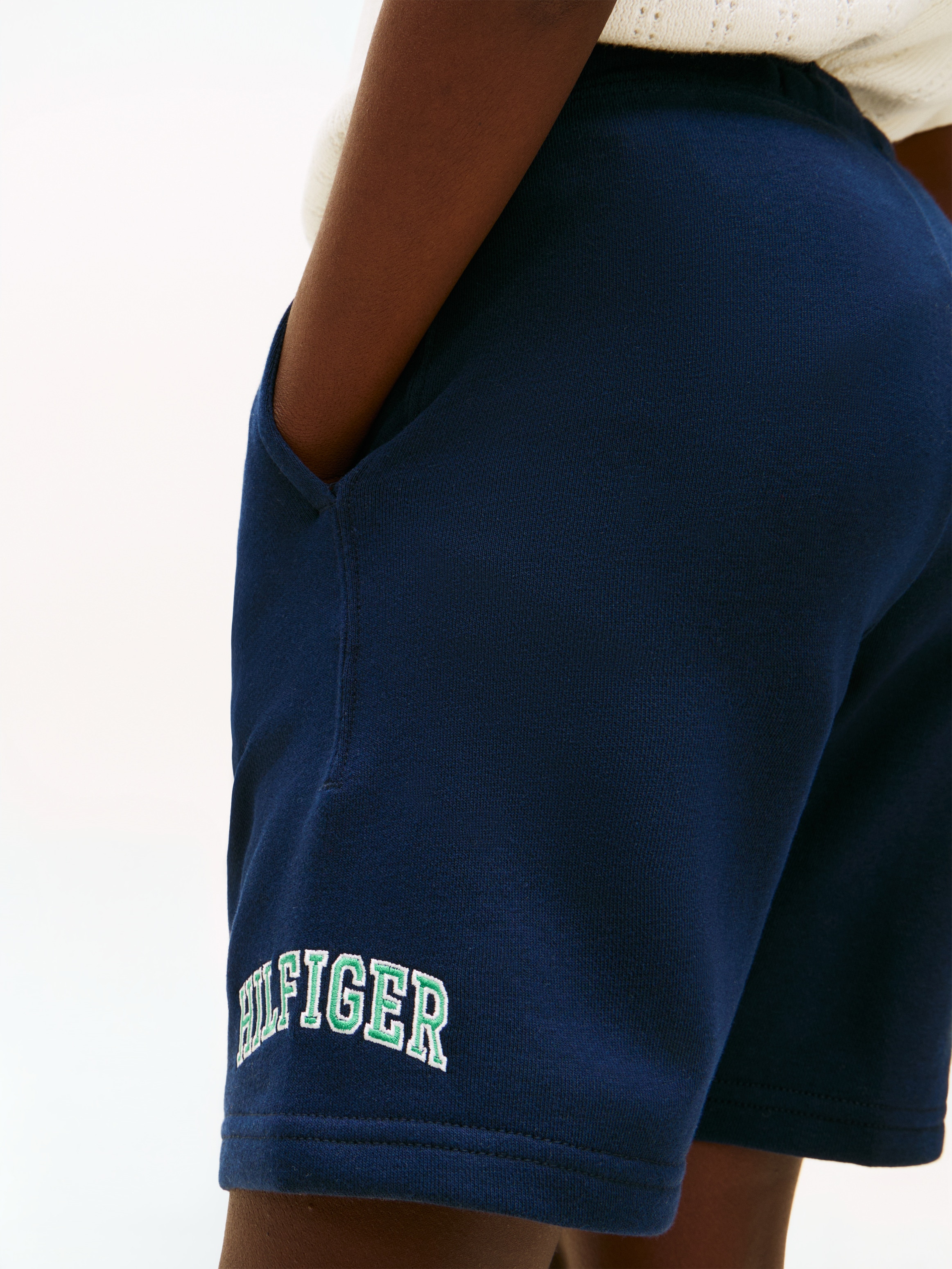 Calções com Logótipo da Marca Tommy Hilfiger Azul-3