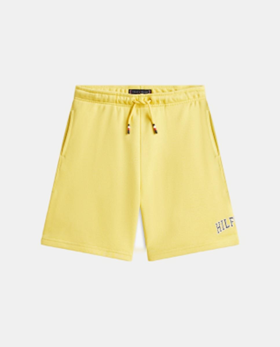 Calções com Logótipo da Marca Amarelo-7