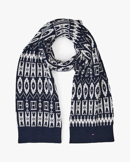 Imagen 0 de Bufanda de niño con estampado de grecas