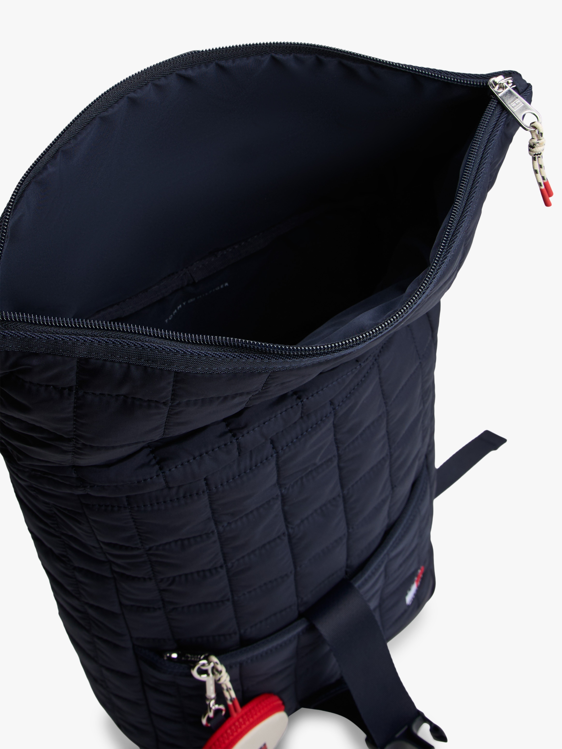 Mochila Acolchoada com Aba e Fecho de Clip Tommy Hilfiger Azul-4