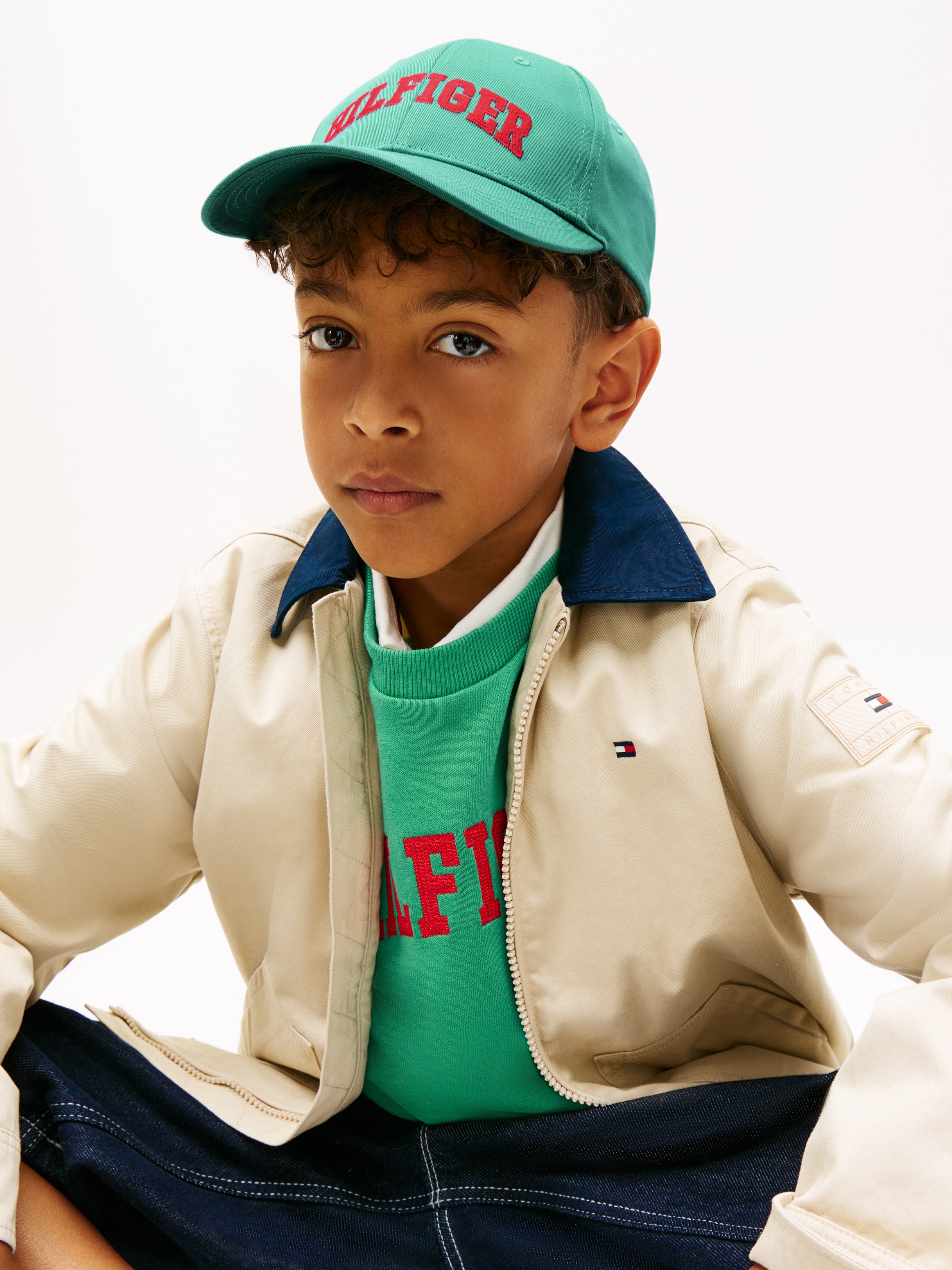 Boné com Logótipo à Frente Tommy Hilfiger Verde-4