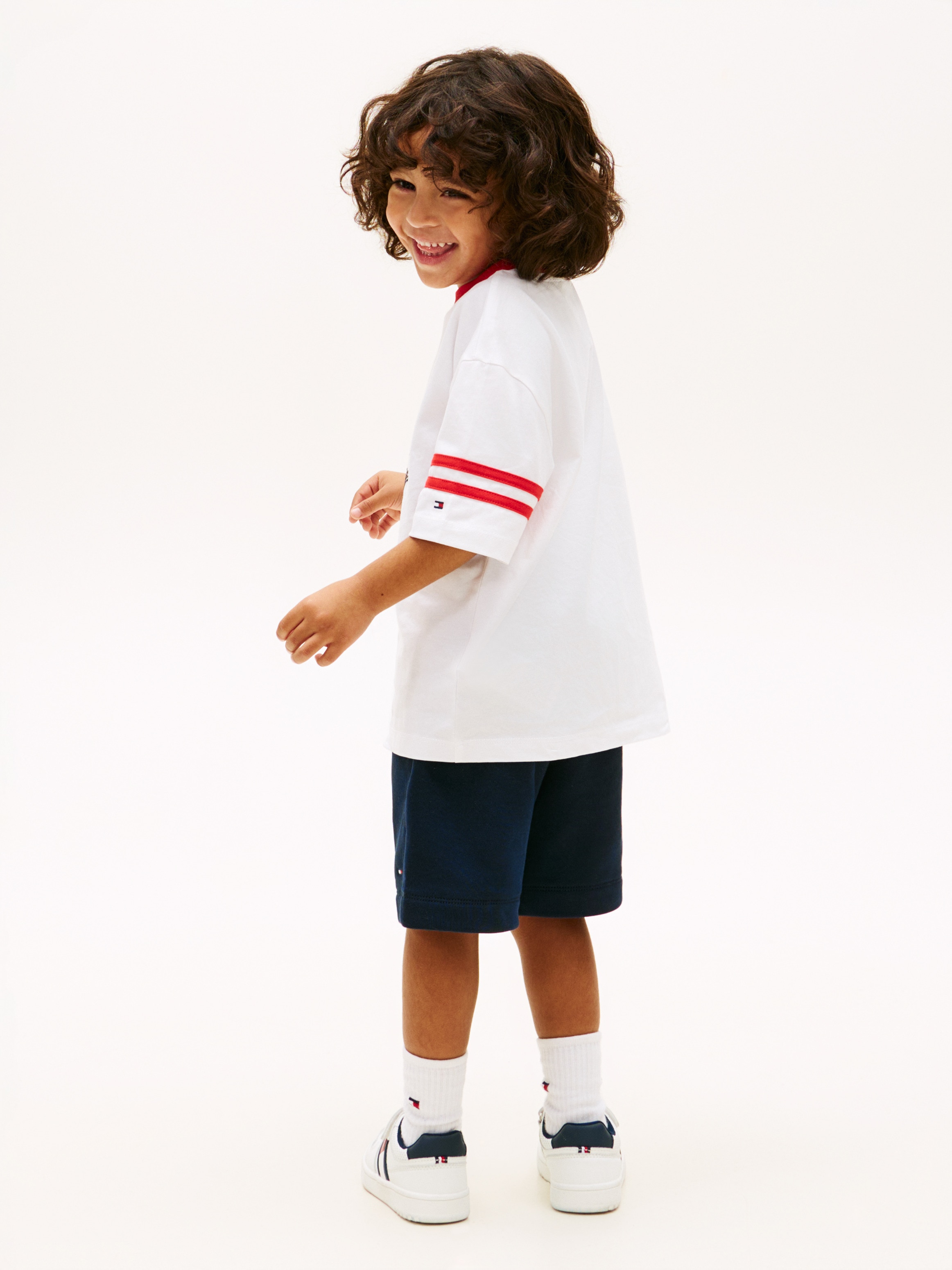 Conjunto com T-shirt e Calções Vermelho-2