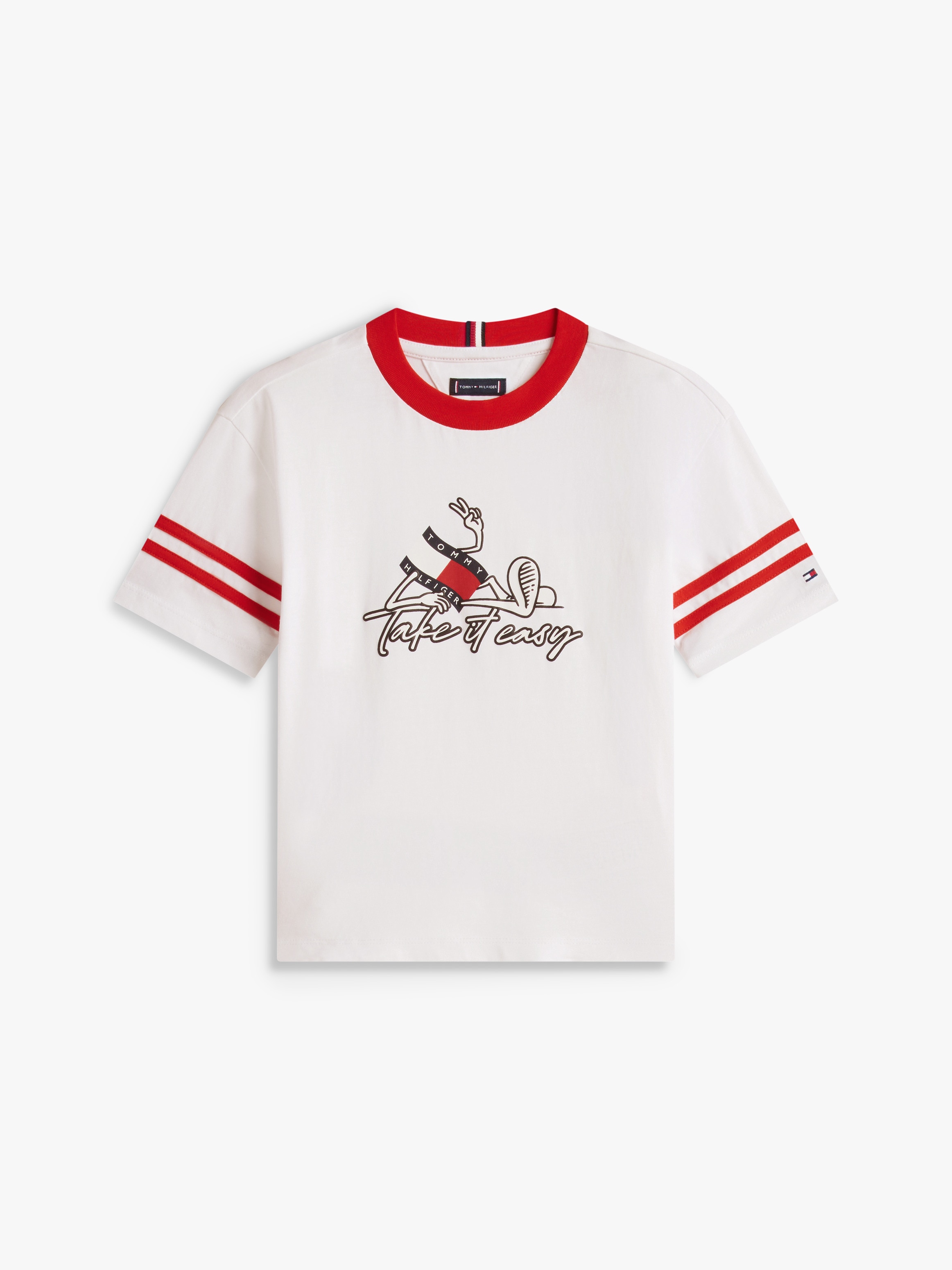 Conjunto com T-shirt e Calções Vermelho-6
