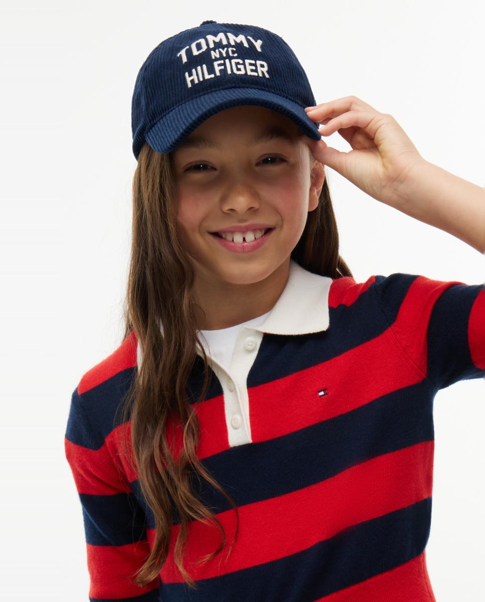 Gorra de niño de pana - Tommy Hilfiger - Blanco Blanco-4