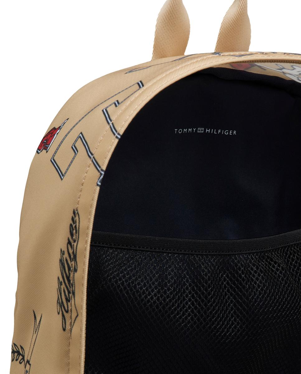 Mochila com Estampado Snoopy Castanho-4