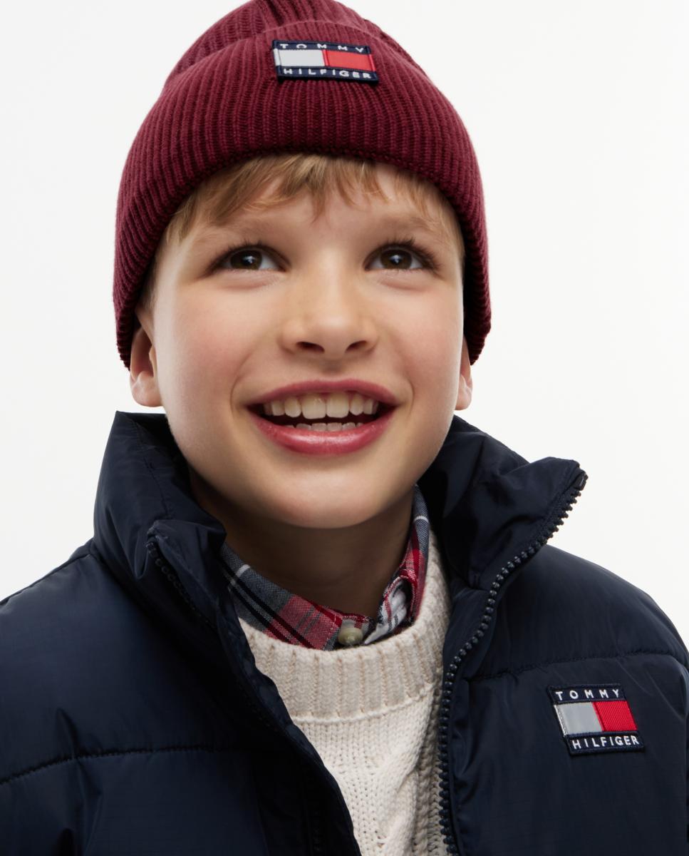 Gorro com Bandeira Tommy Vermelho-5