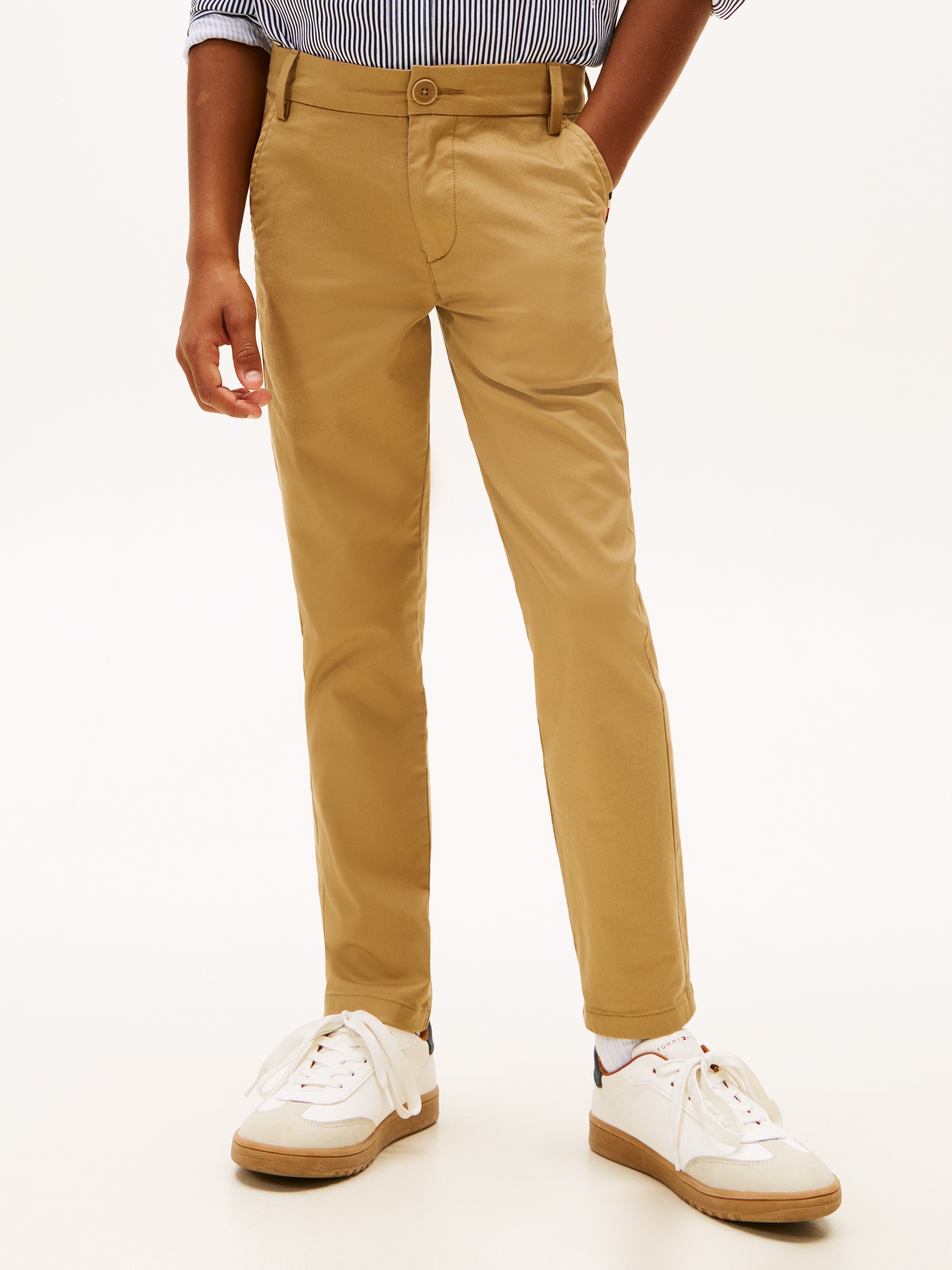 Calças chino Tommy Hilfiger Castanho-2