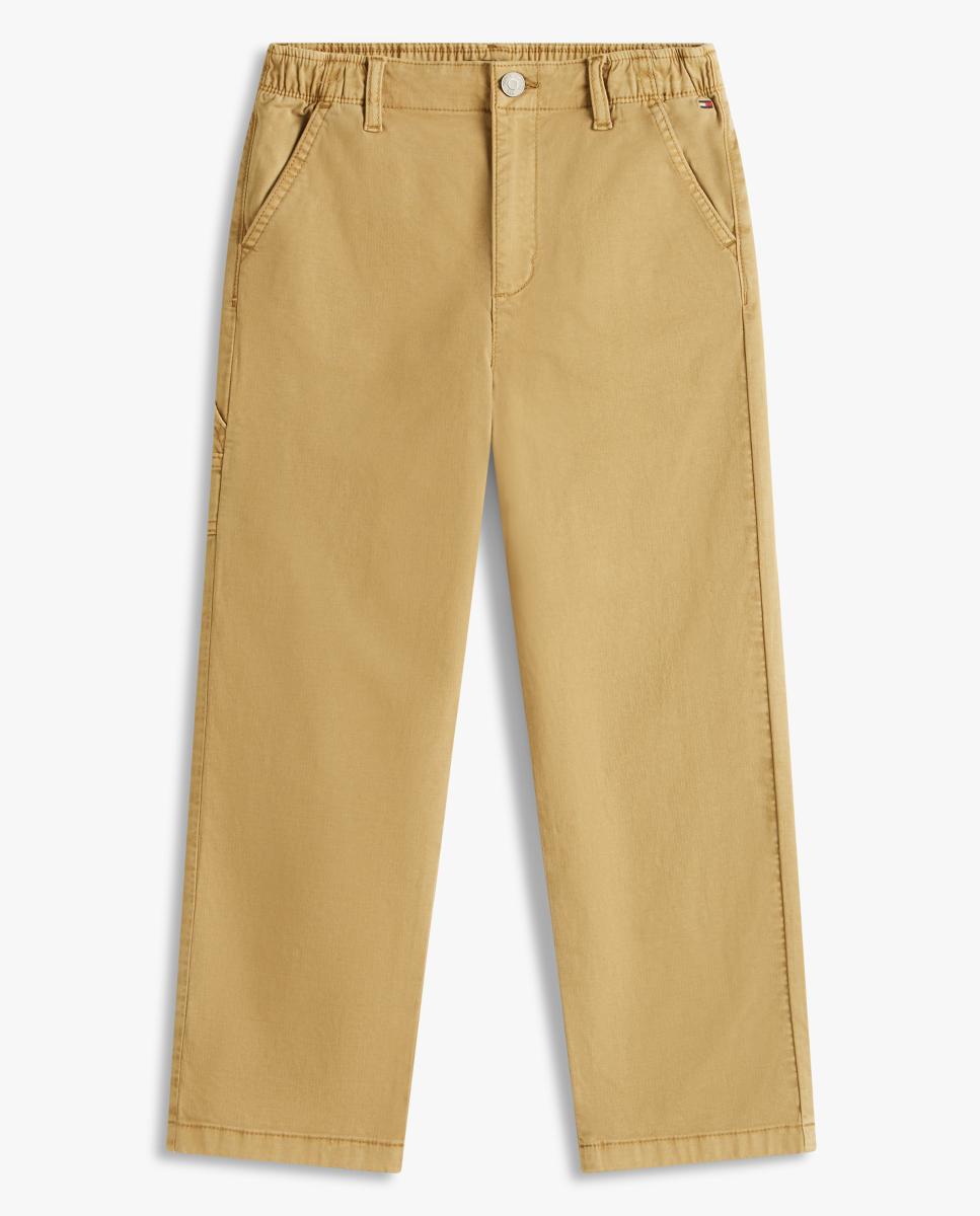 Calças Relaxed Fit Tommy Hilfiger Castanho-5
