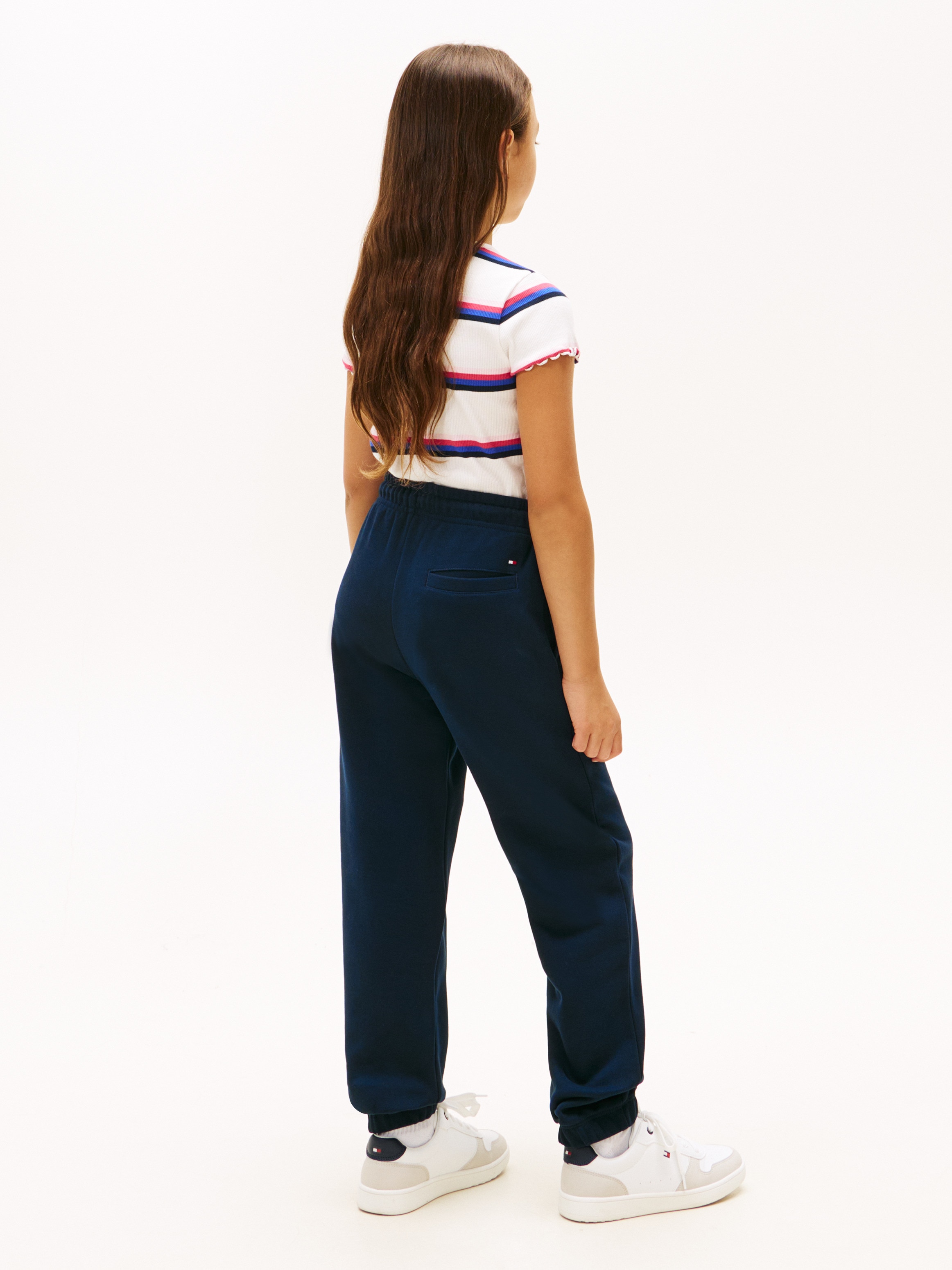 Calças de Fato de Treino Azul-4