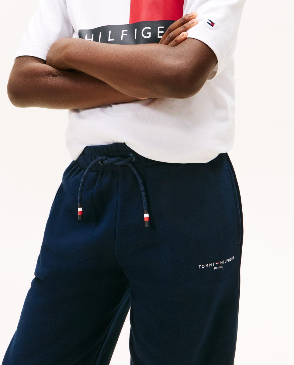 Calças de Fato de Treino Azul-5