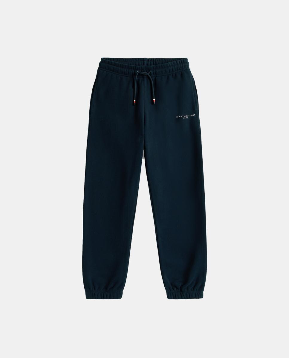 Calças de Fato de Treino Azul-6