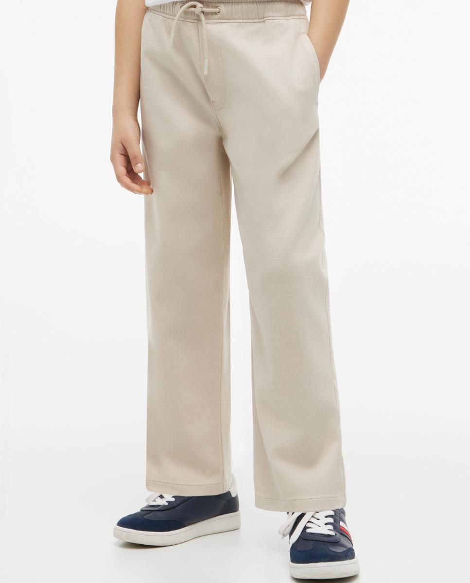 Imagen 2 de Pantalón de niño de silueta baggy - Tommy Hilfiger - Beige Beige
