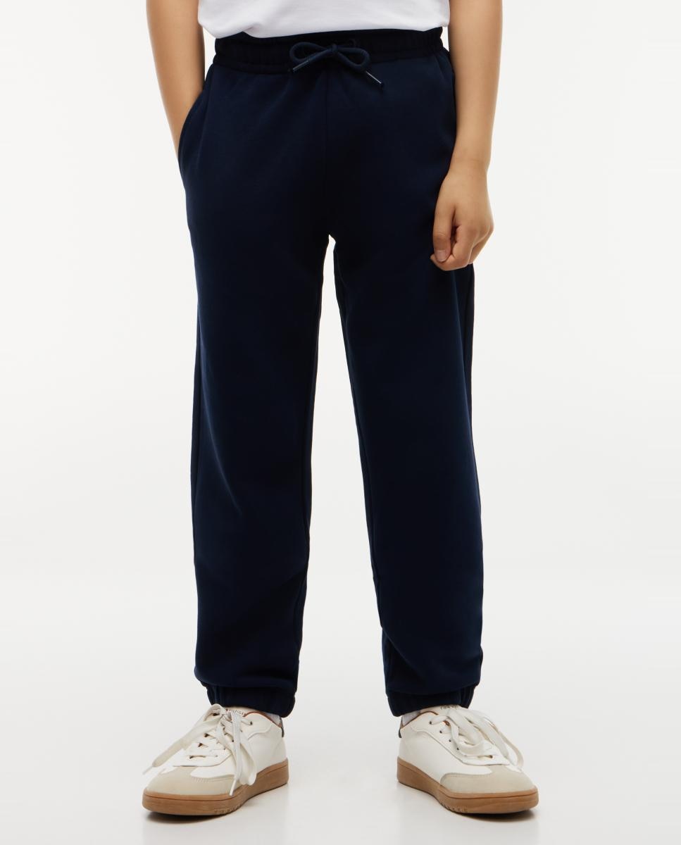 Joggers com Logótipo Bordado Azul-4