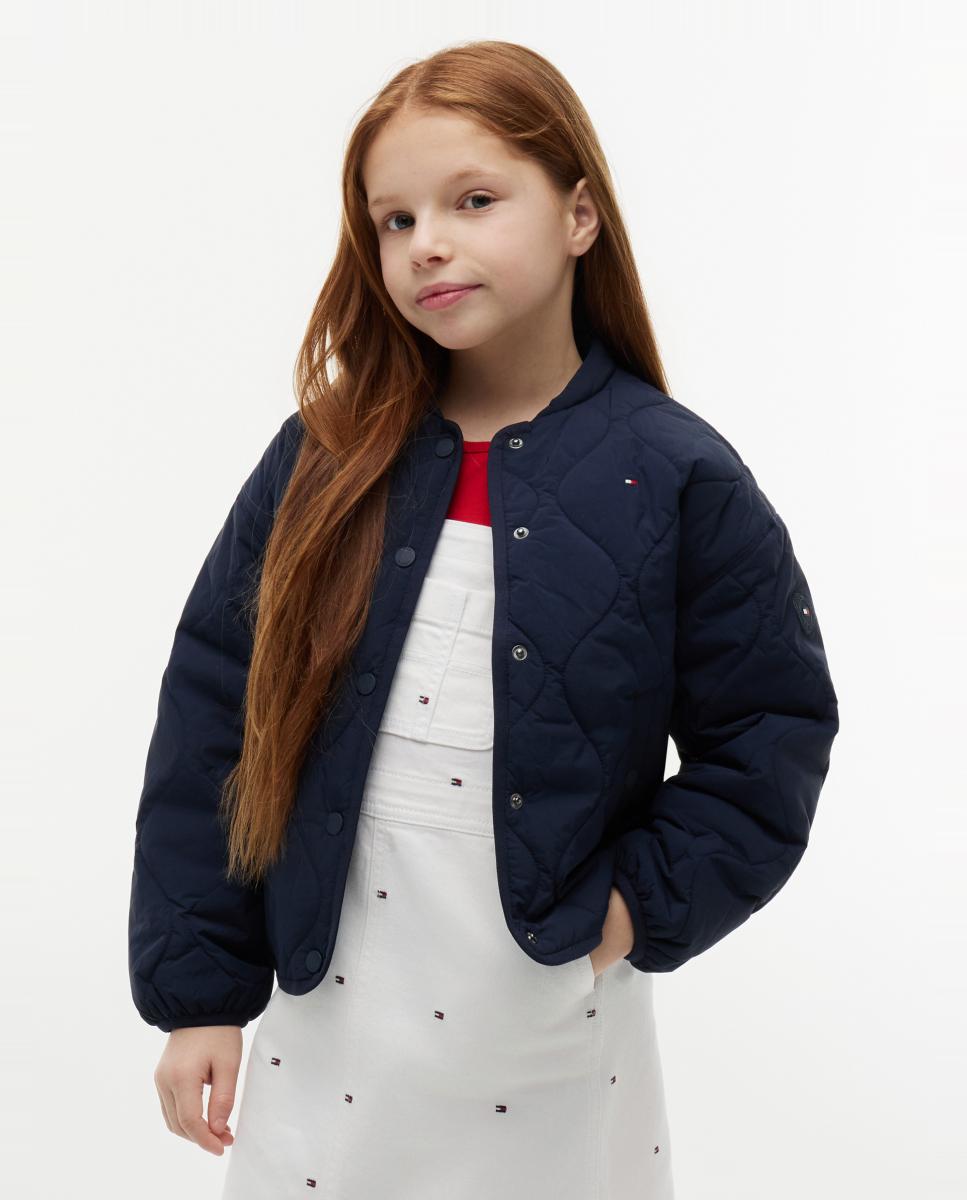 Imagen 0 de Chaqueta acolchada de niña con diseño quilted Azul