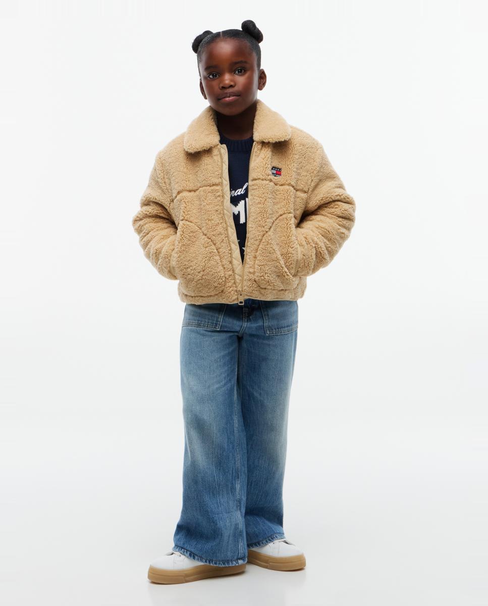 Abrigo de niña estilo forro polar - Tommy Hilfiger - Amarillo Amarillo-2