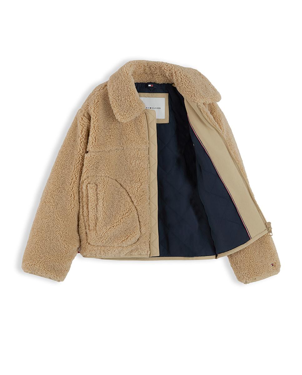 Abrigo de niña estilo forro polar - Tommy Hilfiger - Amarillo Amarillo-7