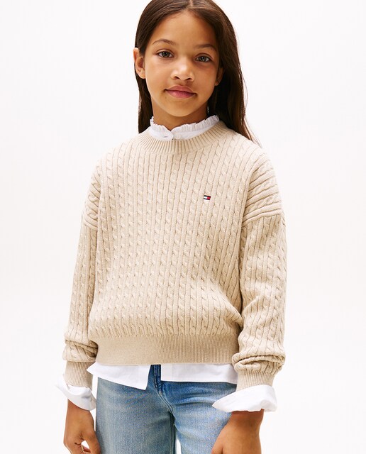 Imagem 0 de Camisola de Malha do Cabo com Decote Redondo