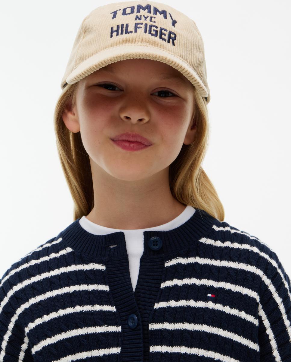 Cárdigan de niña de punto de cable - Tommy Hilfiger - Amarillo Amarillo-3