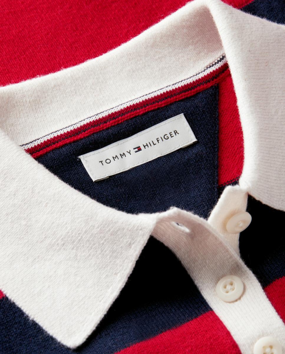 Jersey de niña estilo polo de manga larga - Tommy Hilfiger - Amarillo Amarillo-7