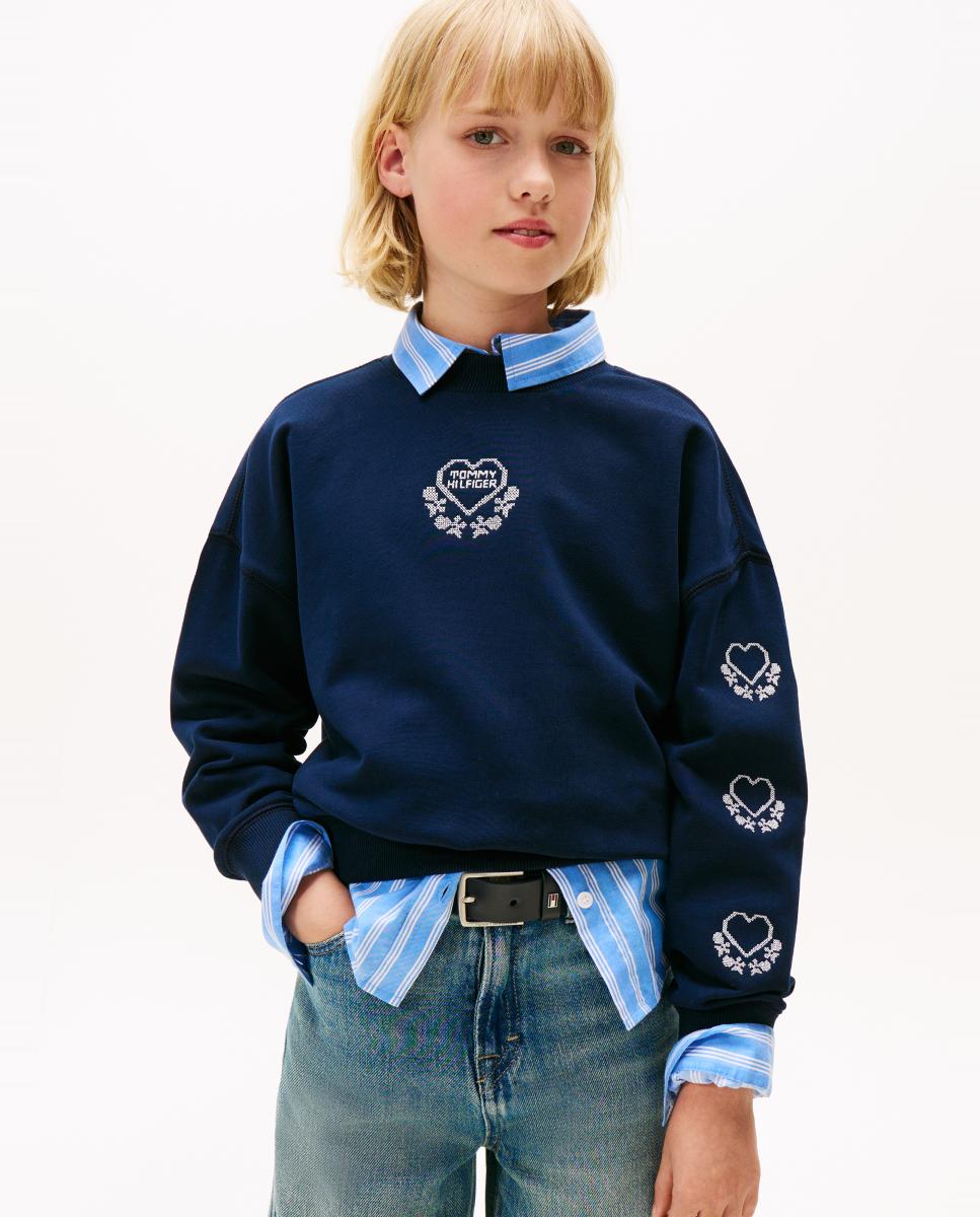 Imagem 0 de Sweatshirt com Logótipos de Coração