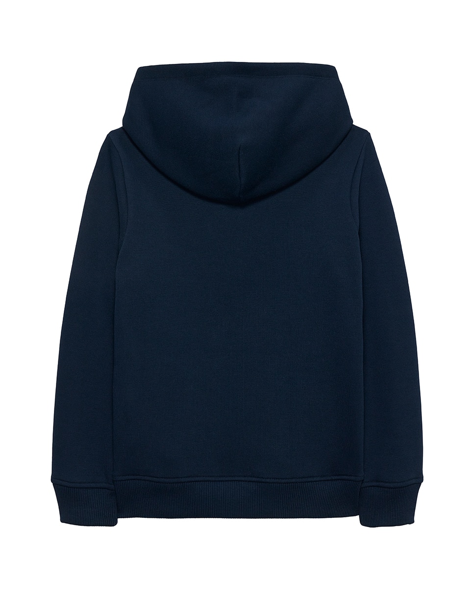 Sweatshirt com Capuz e Logótipo de Bandeira Tommy Hilfiger Azul-2