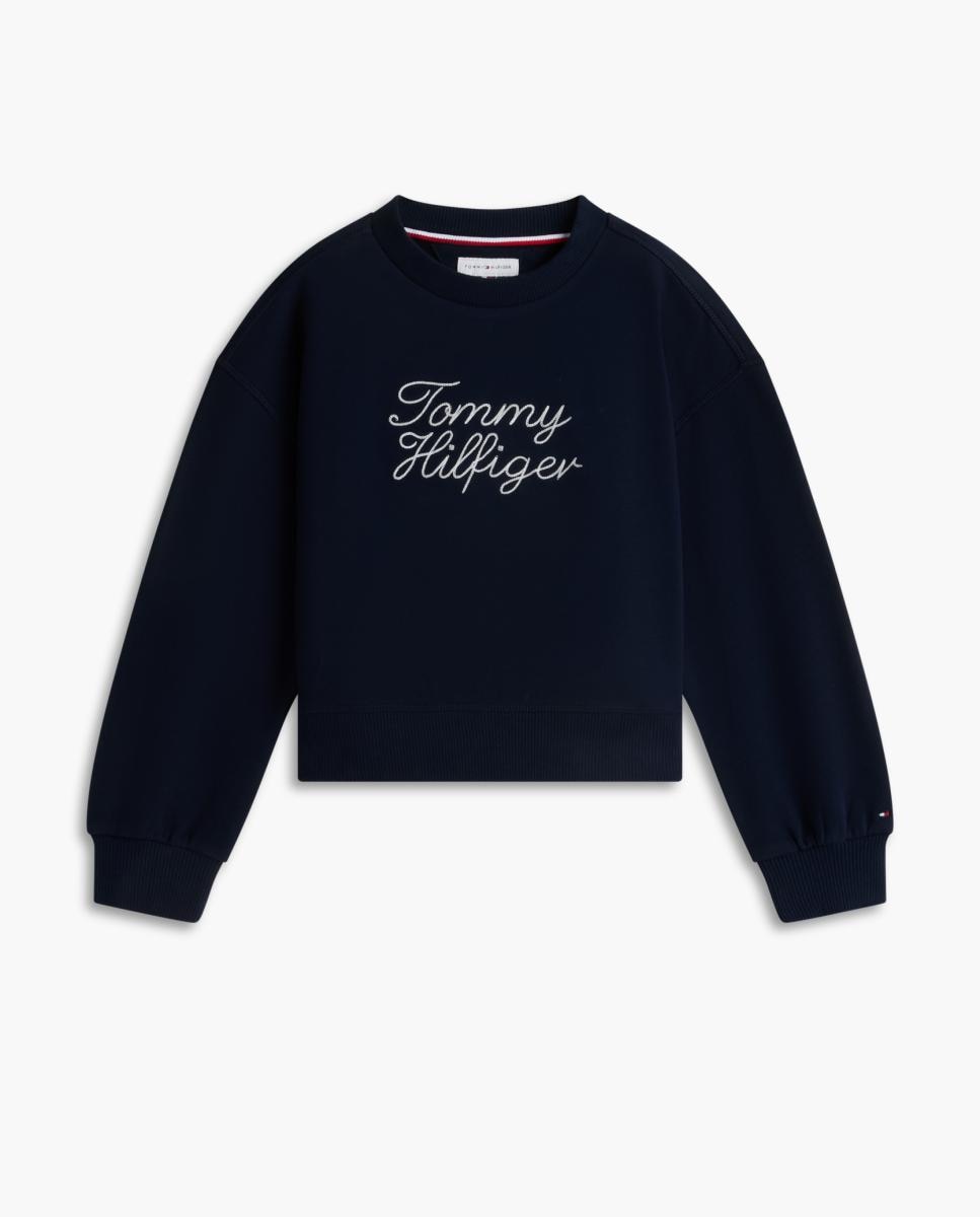 Sweatshirt com logótipo bordado Tommy Hilfiger Azul-5
