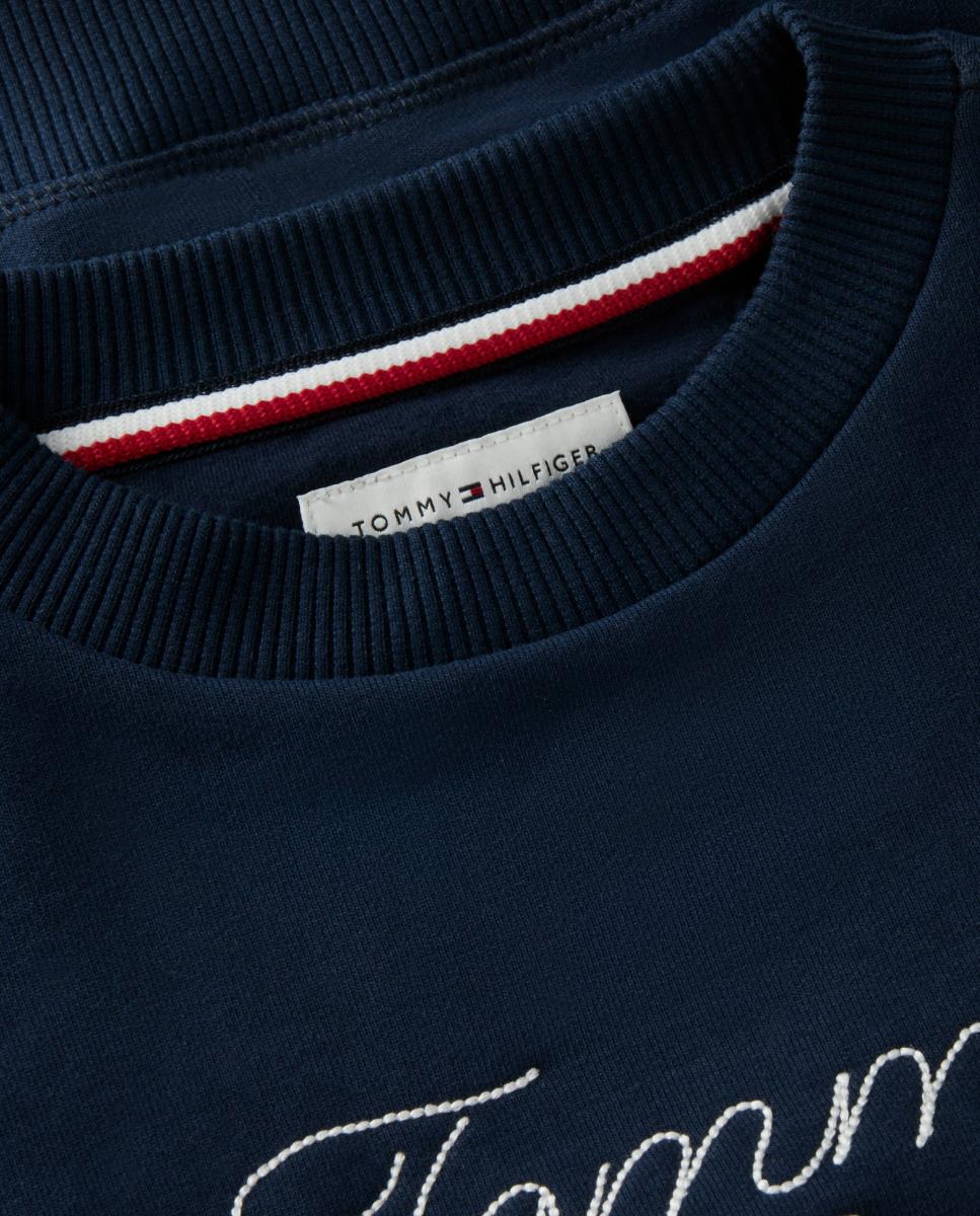 Sweatshirt com logótipo bordado Tommy Hilfiger Azul-7