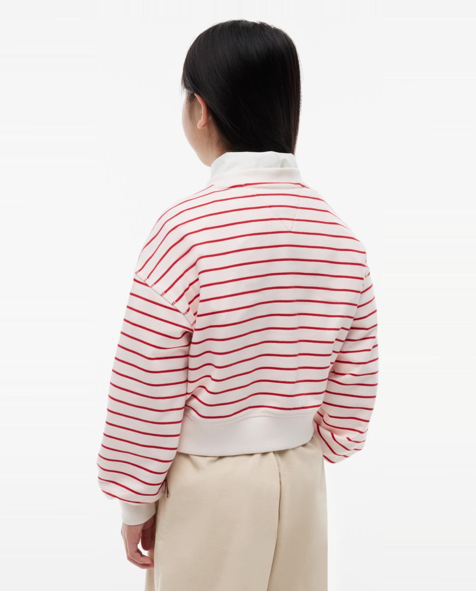 Sweatshirt com logótipo bordado Tommy Hilfiger Vermelho-2