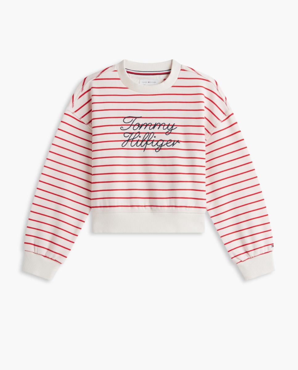 Sweatshirt com logótipo bordado Tommy Hilfiger Vermelho-5