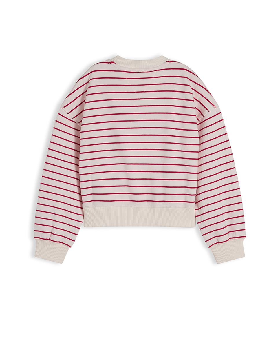 Sweatshirt com logótipo bordado Tommy Hilfiger Vermelho-6