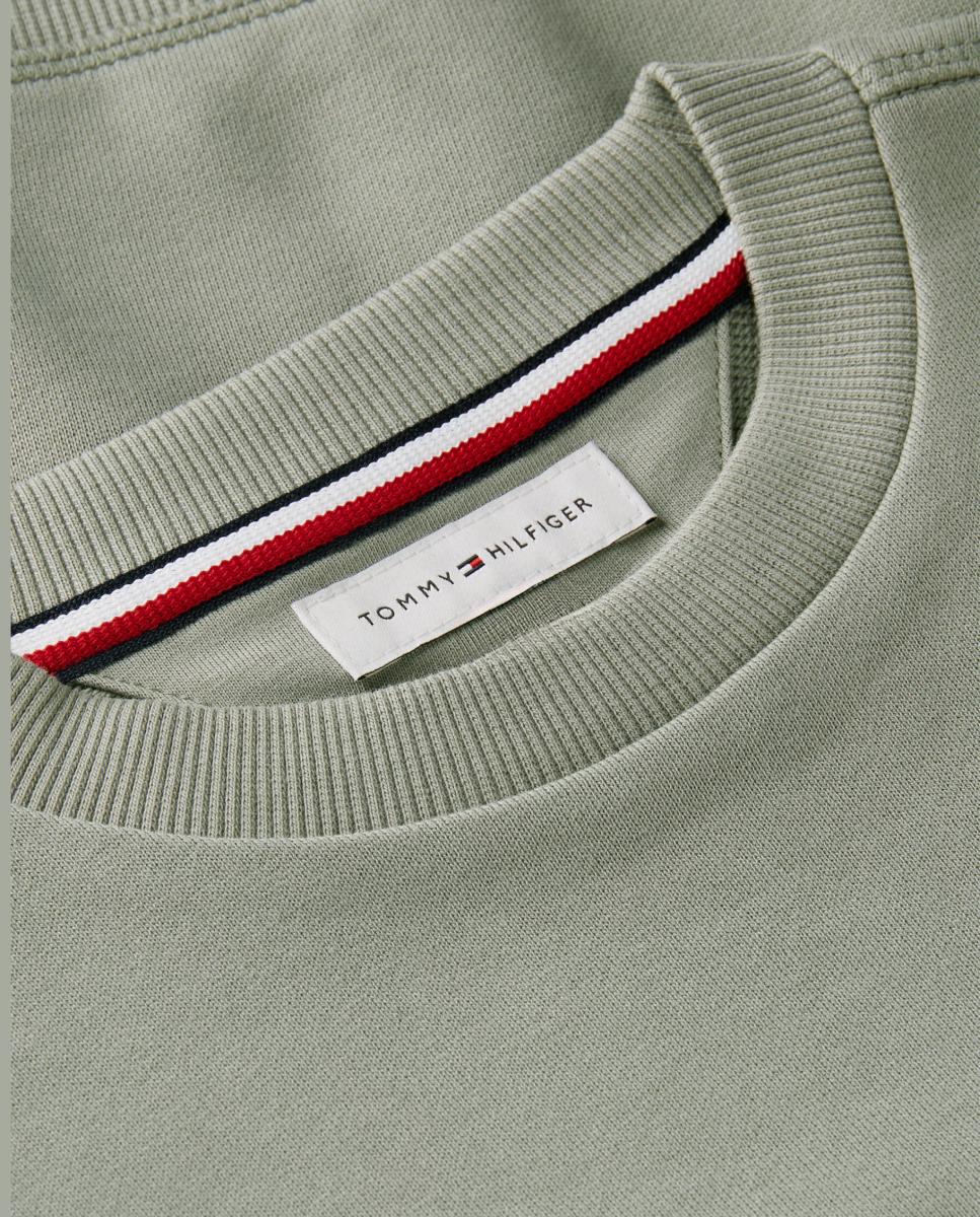 Sweatshirt com Decote Redondo Amarelo-7