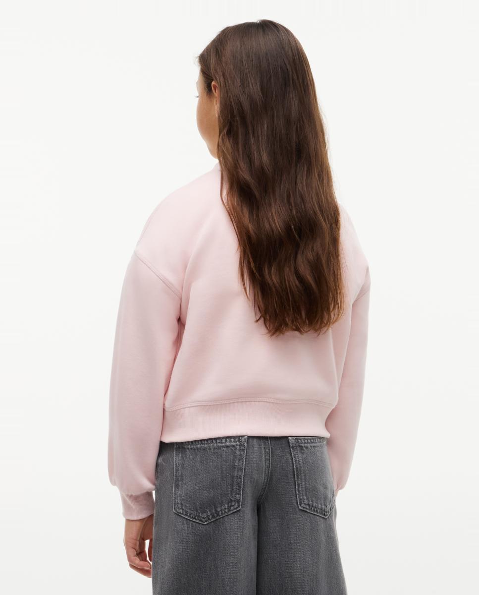 Sweatshirt com Decote Redondo Amarelo-2