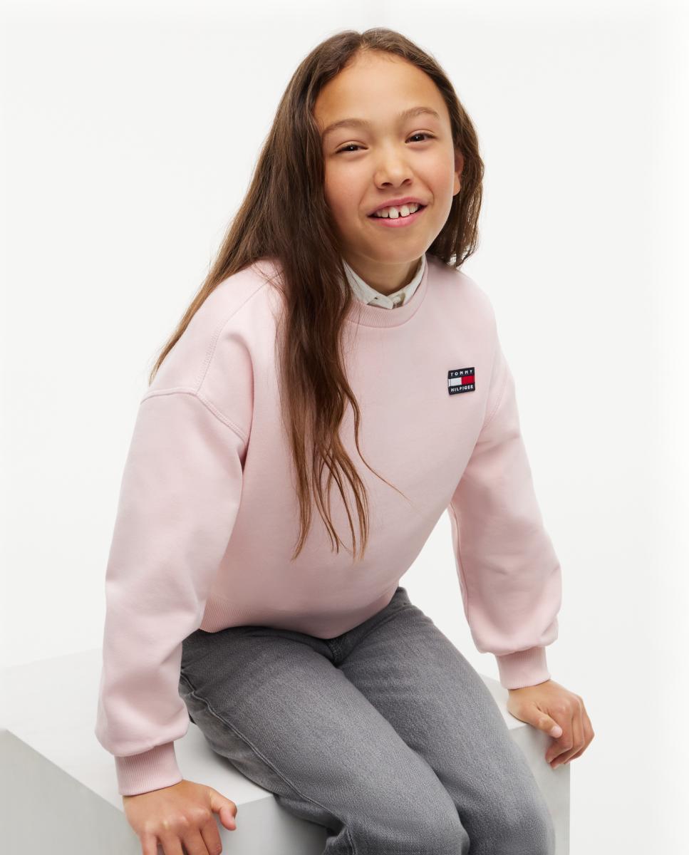 Sweatshirt com Decote Redondo Amarelo-3