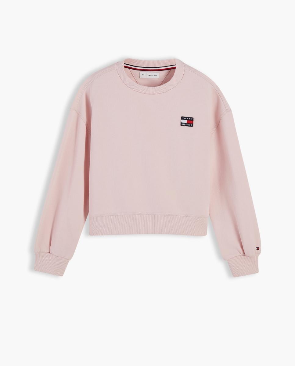 Sweatshirt com Decote Redondo Amarelo-5