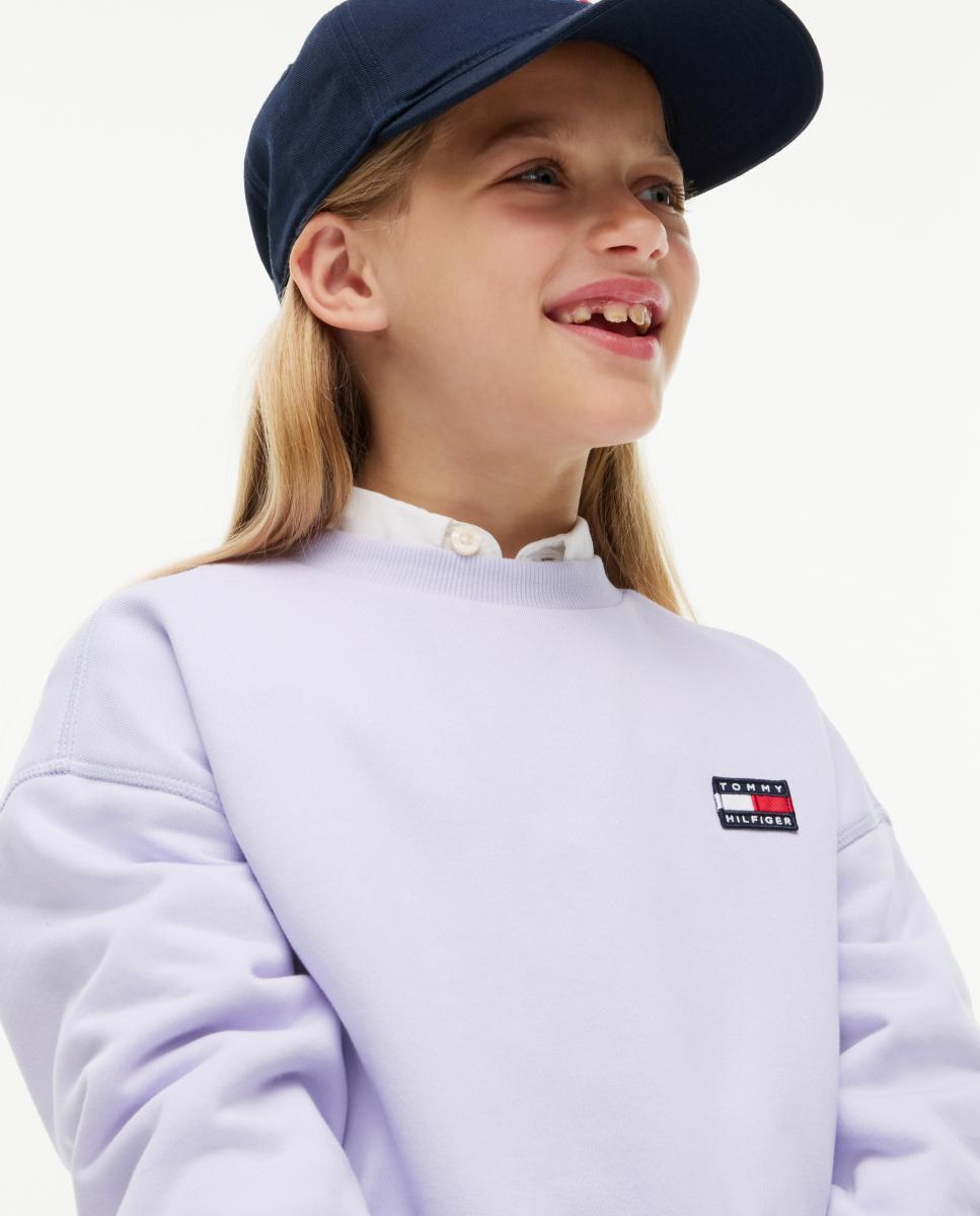 Sweatshirt com Decote Redondo Amarelo-3