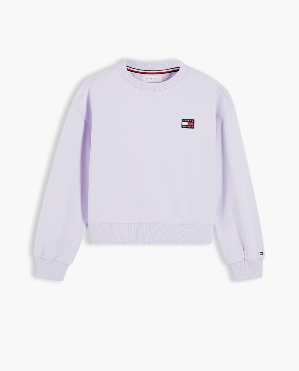 Sweatshirt com Decote Redondo Amarelo-5