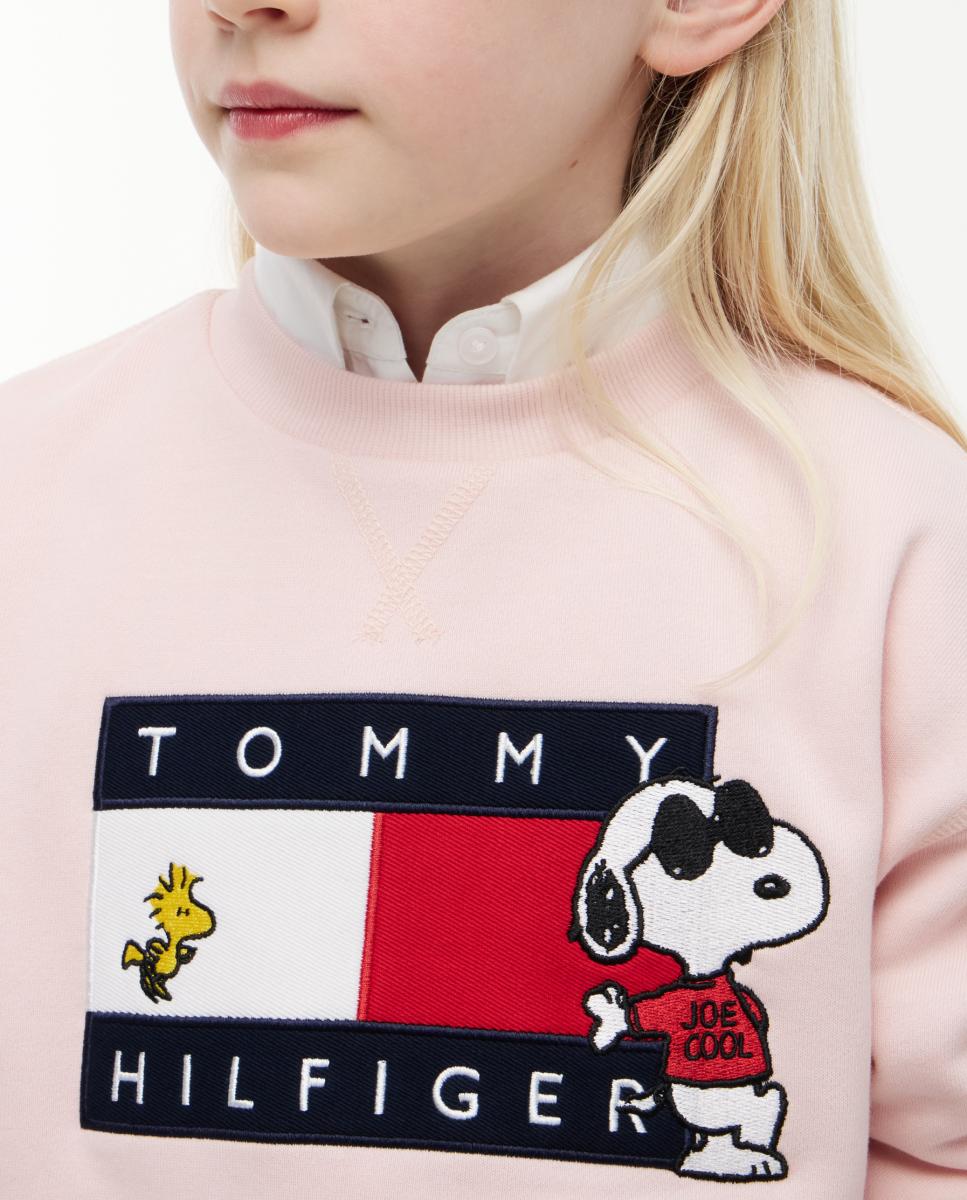 Sweatshirt com Decote Redondo e Logótipo Snoopy Amarelo-3