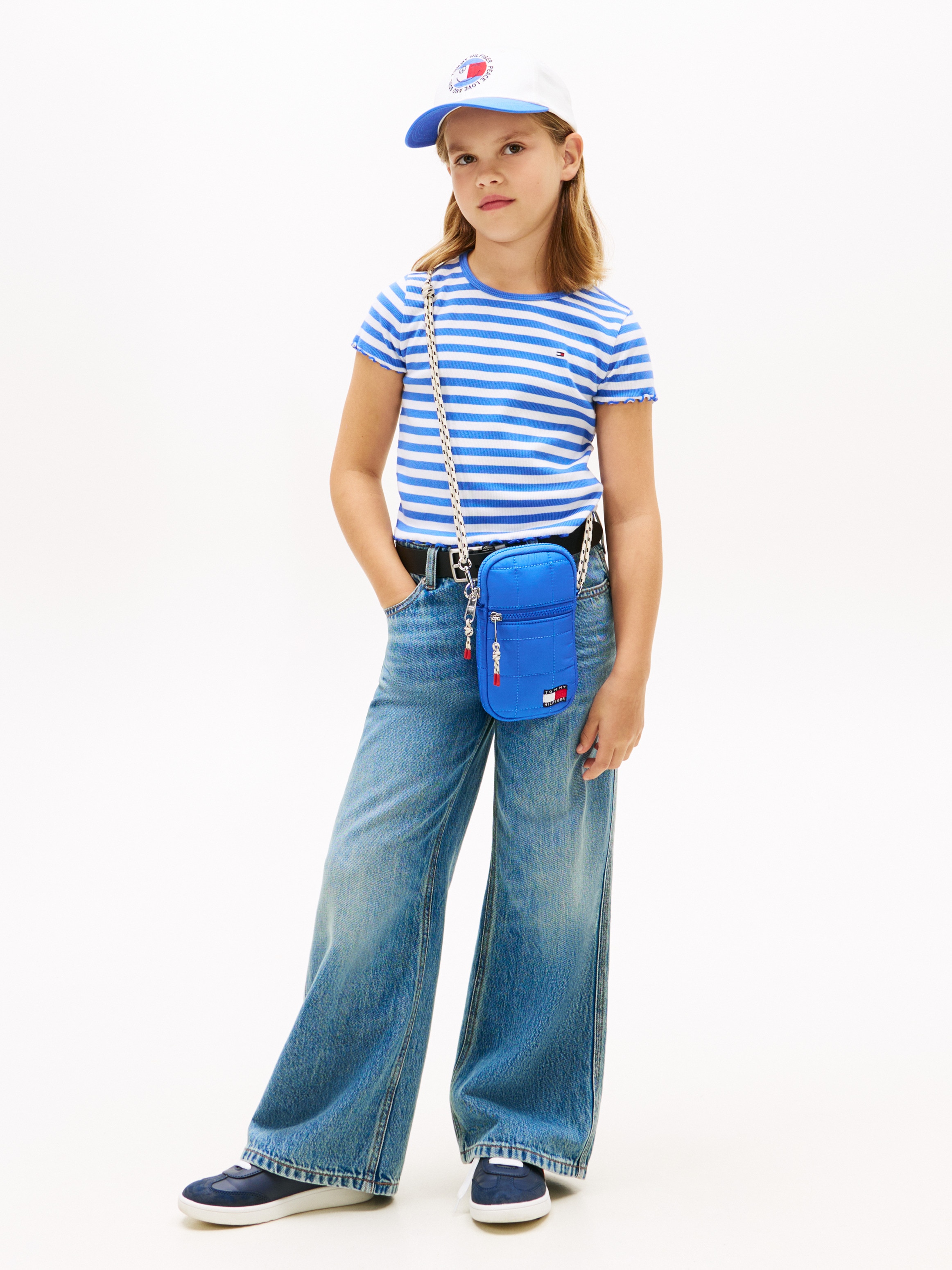 Camiseta de rayas con acabado ondulado - Tommy Hilfiger - Azul Azul-4