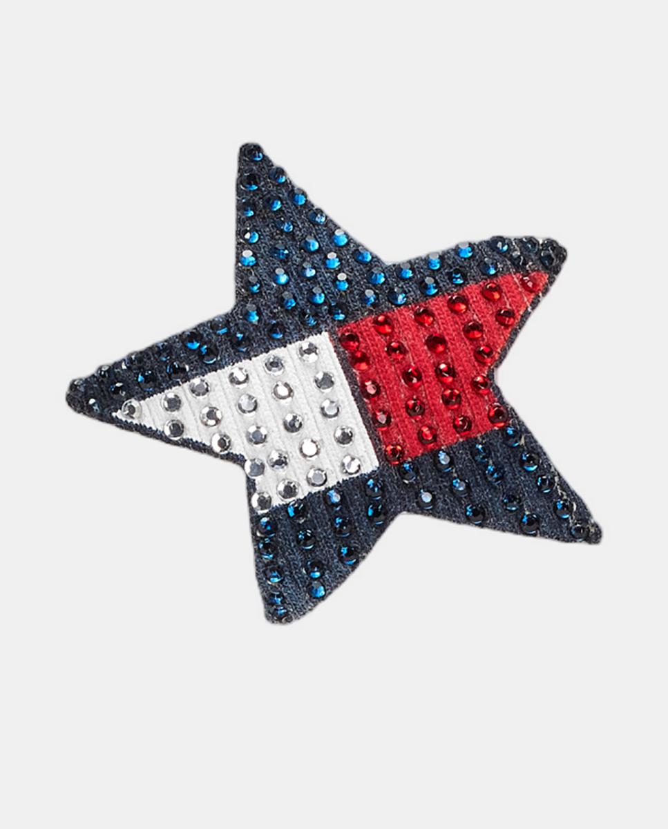 T-shirt Canelada com Estrela Decorativa Tommy Hilfiger Branco-7