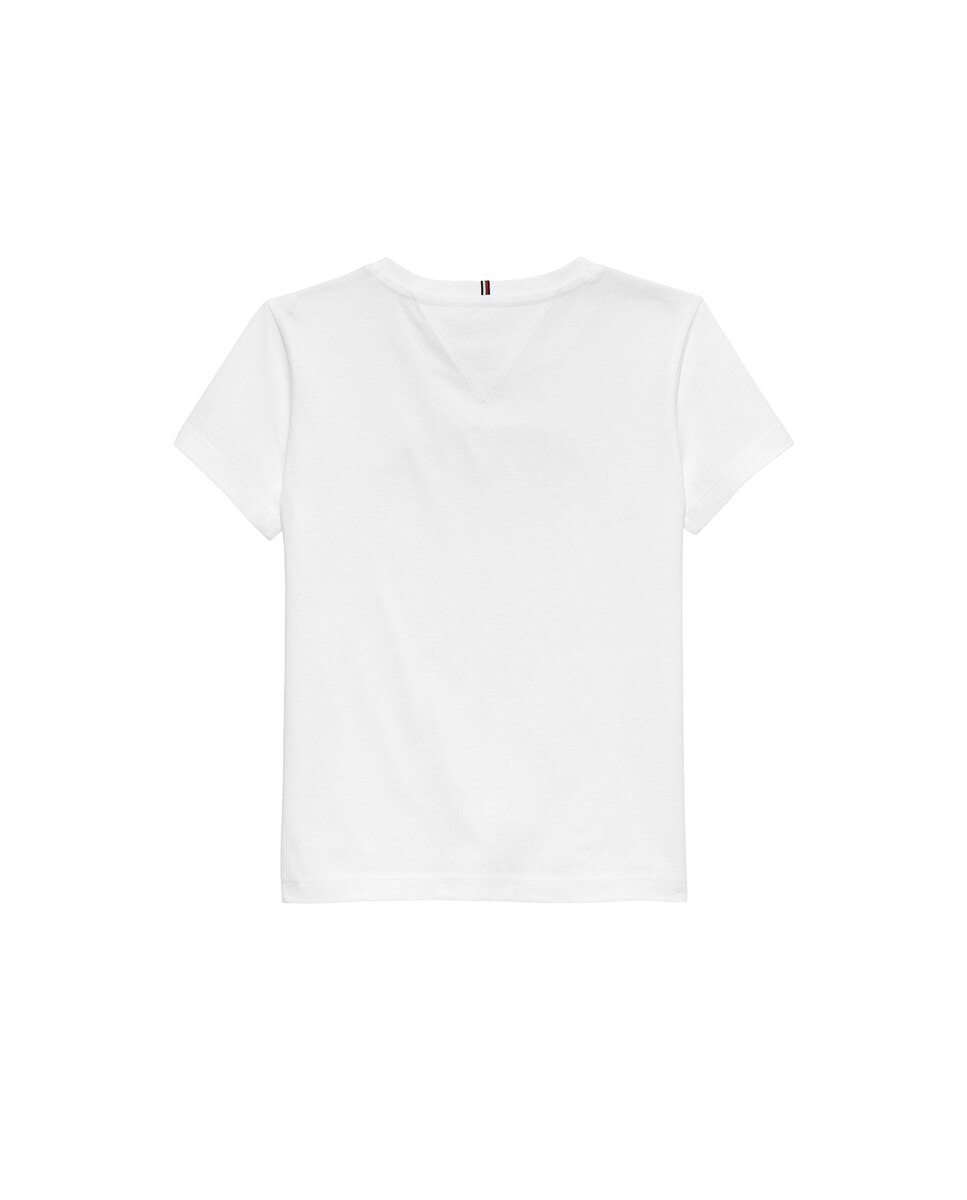 Camiseta de niña con logo en relieve - Tommy Hilfiger - Blanco Blanco-2