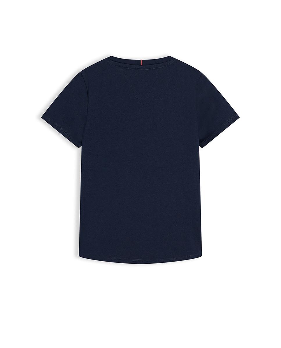 Imagen 6 de Camiseta de niña de manga corta con logo bordado - Tommy Hilfiger - Azul Azul