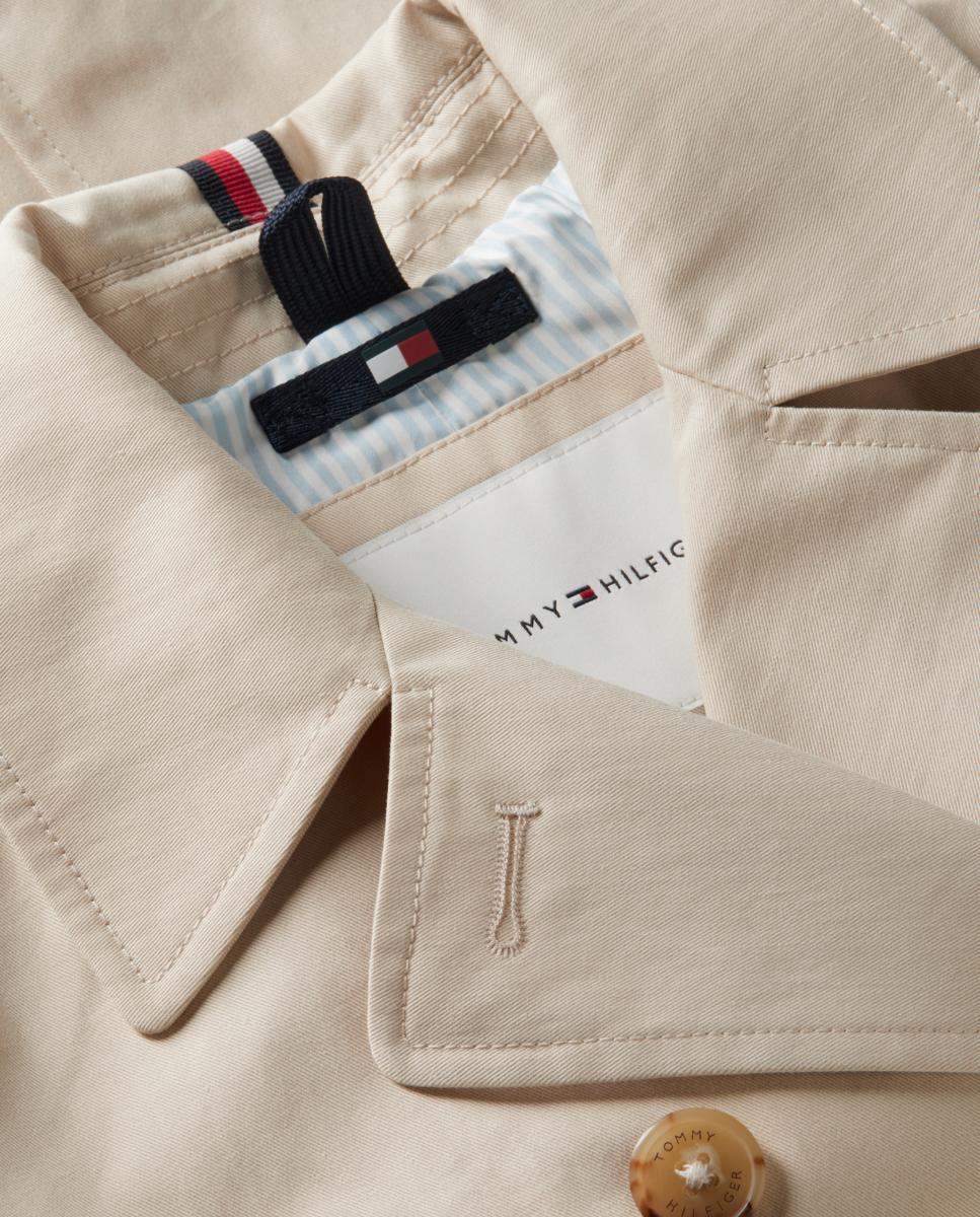 Camiseta de niña de manga larga con logo bordado - Tommy Hilfiger - Rojo Rojo-9