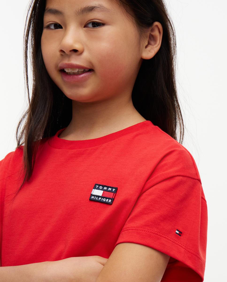 Camiseta de niña de manga corta - Tommy Hilfiger - Amarillo Amarillo-3