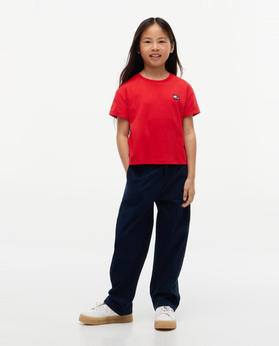 Camiseta de niña de manga corta - Tommy Hilfiger - Amarillo Amarillo-4