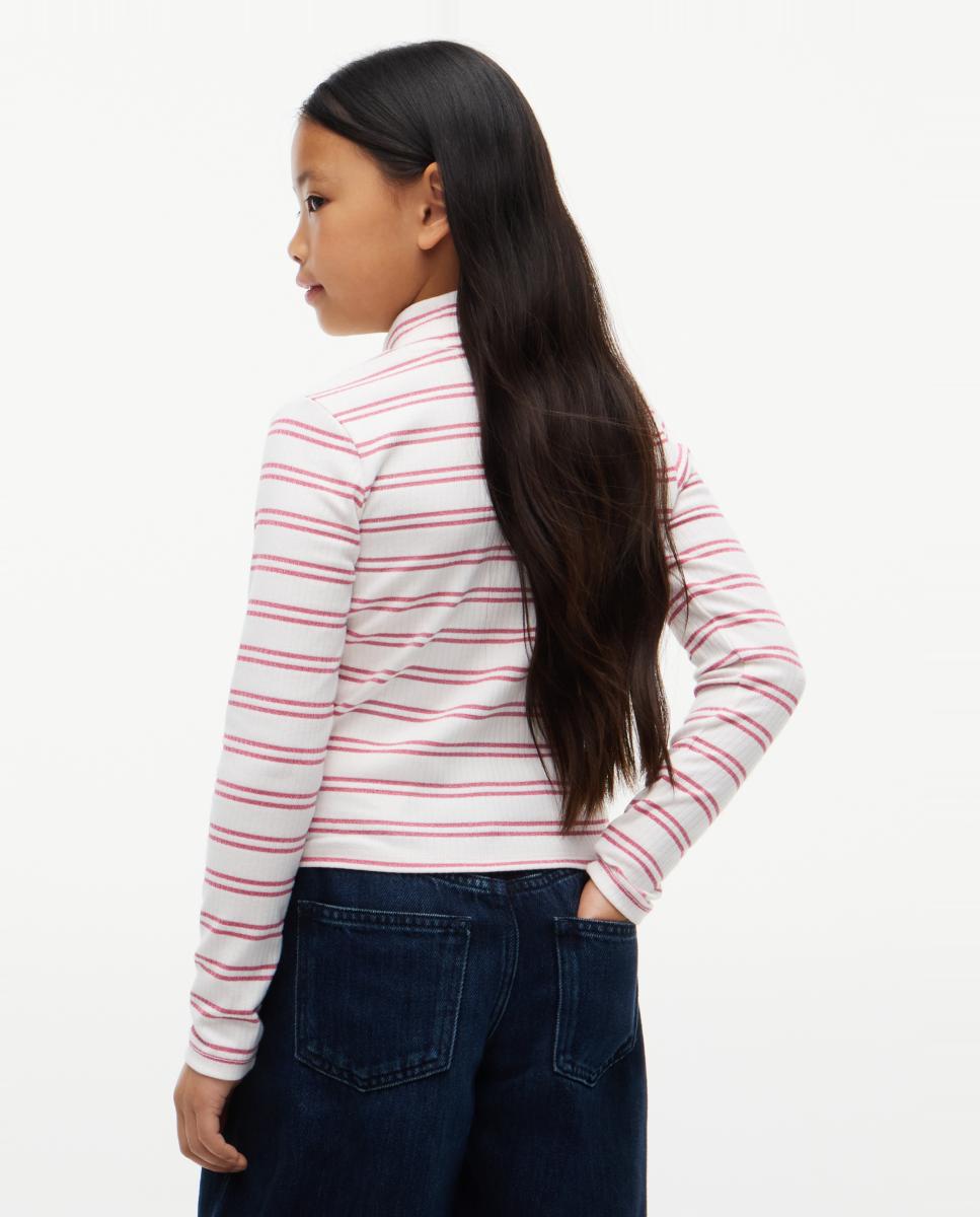 Camiseta de niña de manga larga y punto canalé - Tommy Hilfiger - Amarillo Amarillo-2