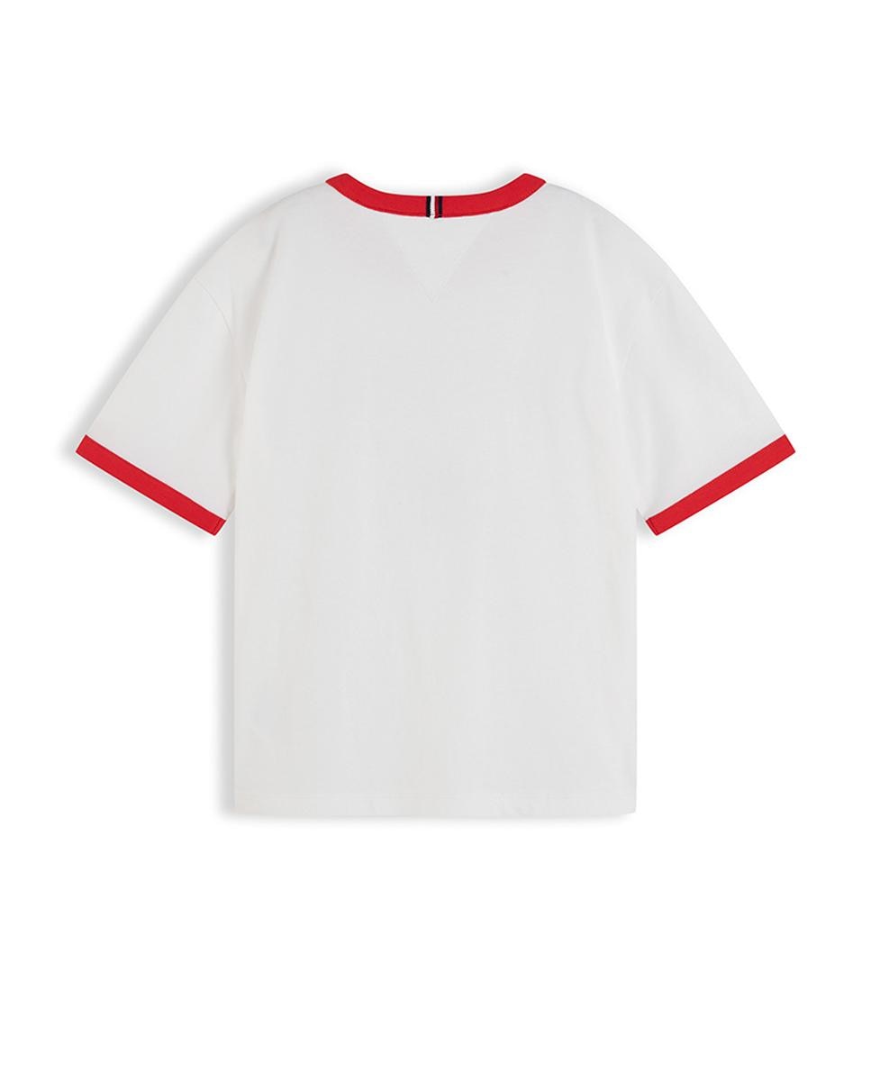 T-shirt de Manga Curta e Logótipo Snoopy Branco-6
