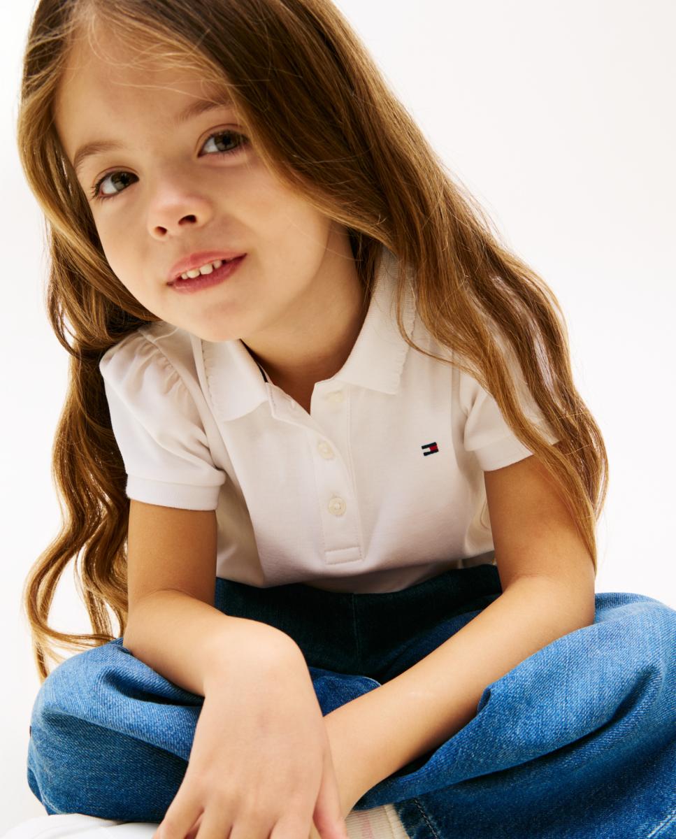 Polo com Mangas em Balão Tommy Hilfiger Branco-3